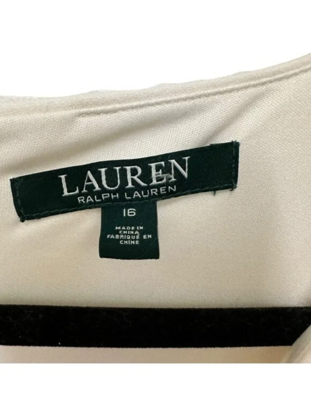 Lauren Ralph Lauren Jumpsuit Sz 16 Off White Bridal V Neck Wide Leg Frill Sleeve - Picture 5 of 10